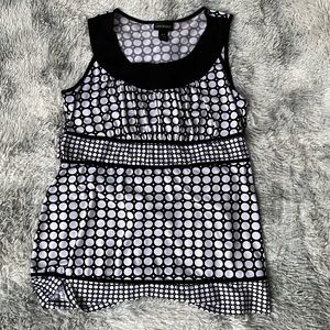 Lane Bryant Dressy Polka Dot Tank, 18/20